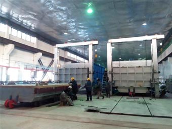 Tempering furnace for steel balls