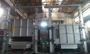 Congratulations on 800KW Trolley electric resistance furnace installation and trial start