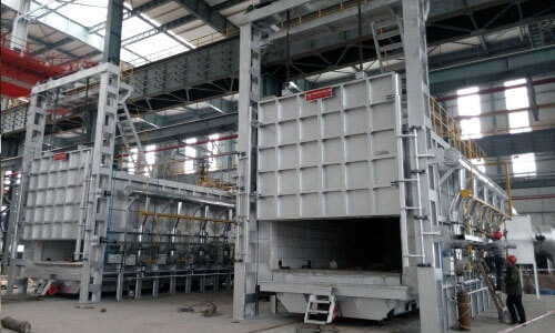 Bogie hearth gas annealing furnace