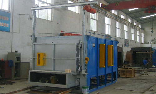 Car bottom electric resistance heat treatment furnace