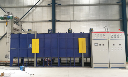 Bogie hearth tempering furnace
