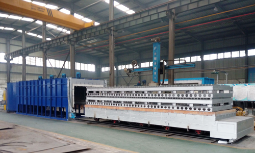 Bogie hearth tempering furnace